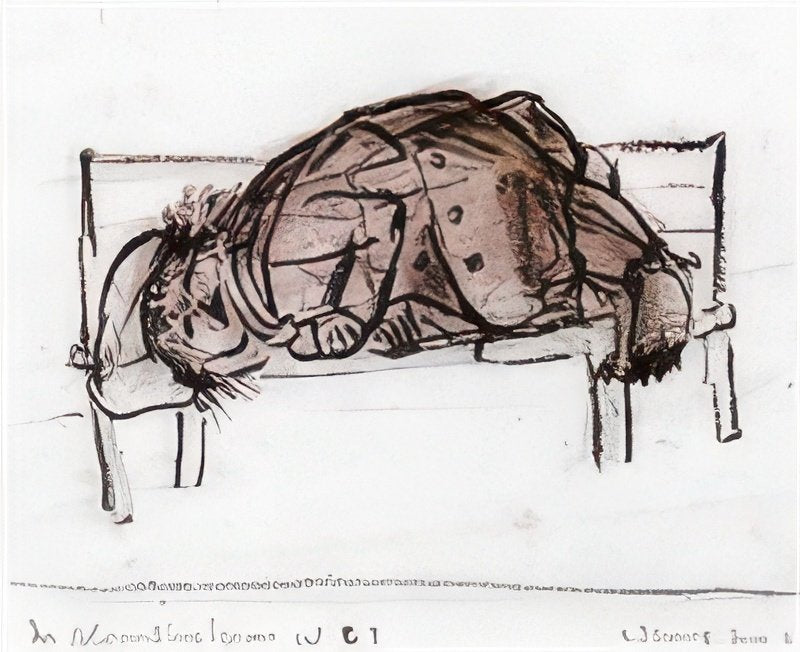 L S Lowry Man On A Bench, Bloomsbury Square A4 Photo Print 1