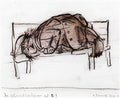 L S Lowry Man On A Bench, Bloomsbury Square A4 Art Photo Print 1