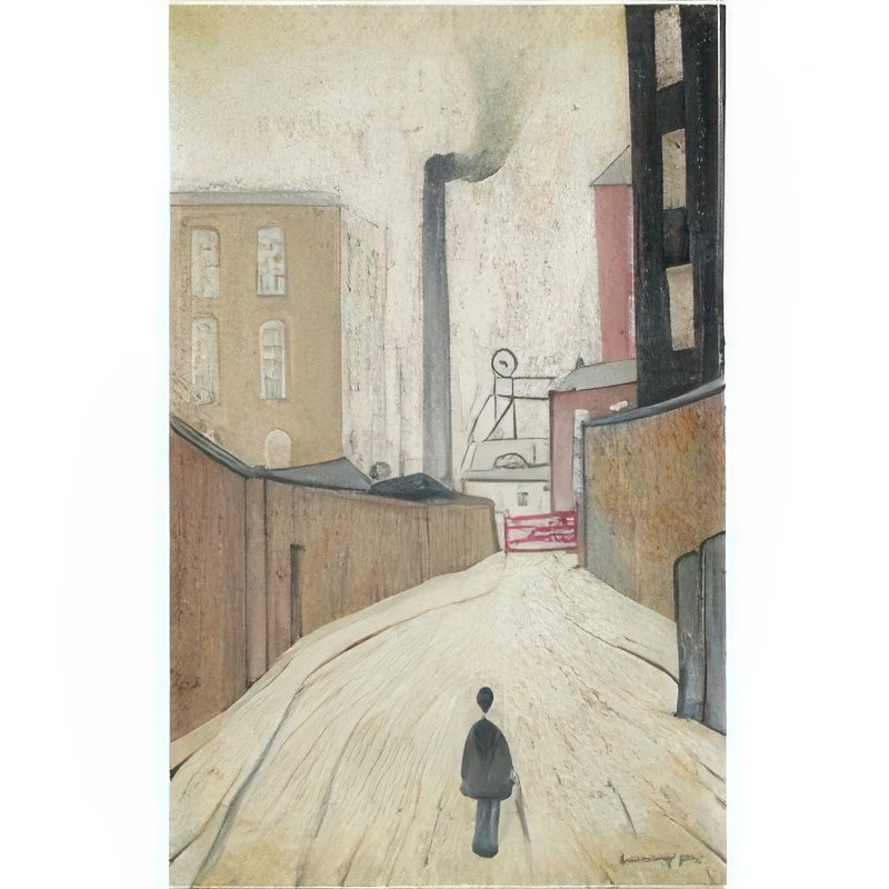 L S Lowry Man Walking 2 A4 Art Photo Print 1