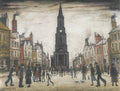L S Lowry Market Place, Berwick Upon Tweed A4 Art Photo Print 1