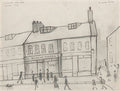 L S Lowry Market Square, Ebbw Vale A4 Photo Print 1