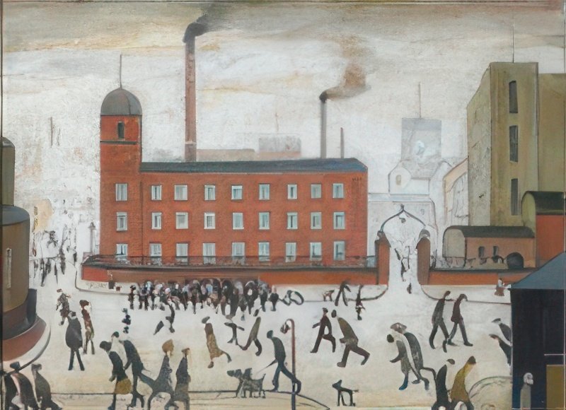 L S Lowry Mill Scene(1) A4 Photo Print 1