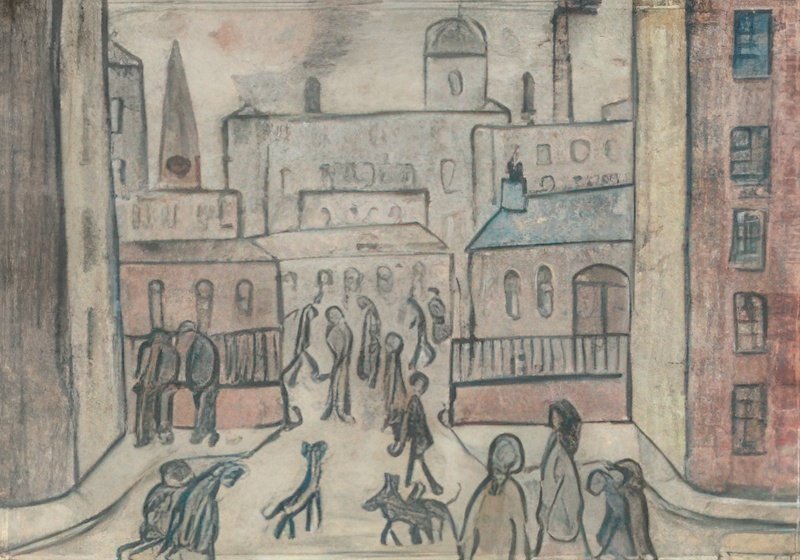 L S Lowry Mill Scene 3 A4 Art Photo Print 1