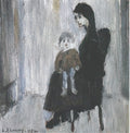 L S Lowry Mother And Child 2 A4 Art Photo Print 1
