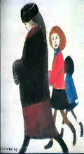 L S Lowry Mother And Children(3) A4 Photo Print 1