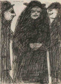 L S Lowry Mother And Sons 2 A4 Art Photo Print