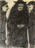 L S Lowry Mother And Sons 1 A4 Art Photo Print