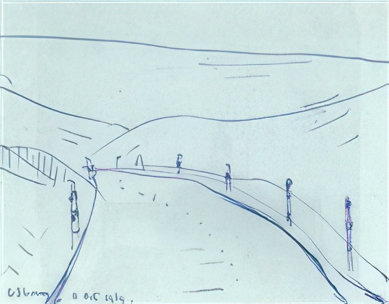 L S Lowry Mountain Road 1 A4 Art Photo Print 1