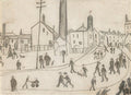 L S Lowry Northern Street Scene 2 A4 Art Photo Print 1