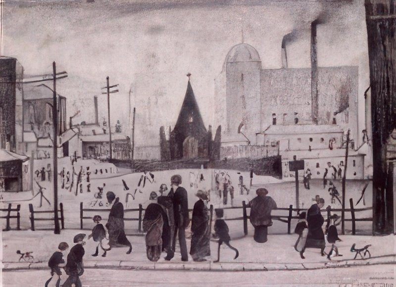L S Lowry Old Chapel Hall 1 A4 Art Photo Print 1