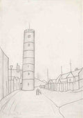 L S Lowry Old Lighthouse, Blyth A4 Photo Print 1