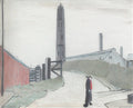 L S Lowry Old Shot Tower, Newcastle Upon Tyne A4 Photo Print 1