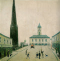 L S Lowry Old Town Hall, Middlesborough A4 Art Photo Print 1