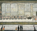 L S Lowry On A Crowded Station Platform, Paddington A4 Art Photo Print 1