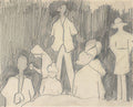 L S Lowry On The Beach 1 A4 Art Photo Print 1