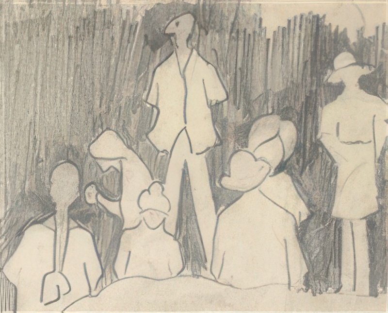 L S Lowry On The Beach 1 A4 Art Photo Print 1