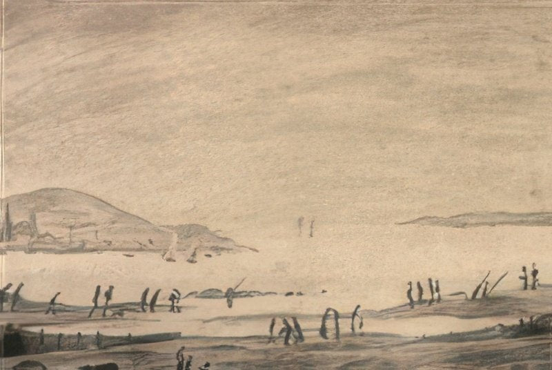 L S Lowry On The Beach(2) A4 Photo Print 1