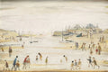 L S Lowry On The Sands 1 A4 Art Photo Print 1