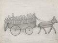 L S Lowry One Penny Round The Houses, Stockton On Tees A4 Art Photo Print 1