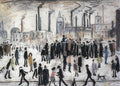 L S Lowry Open Air Meeting 2 A4 Art Photo Print 1
