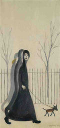 L S Lowry Out For A Walk(1) A4 Photo Print