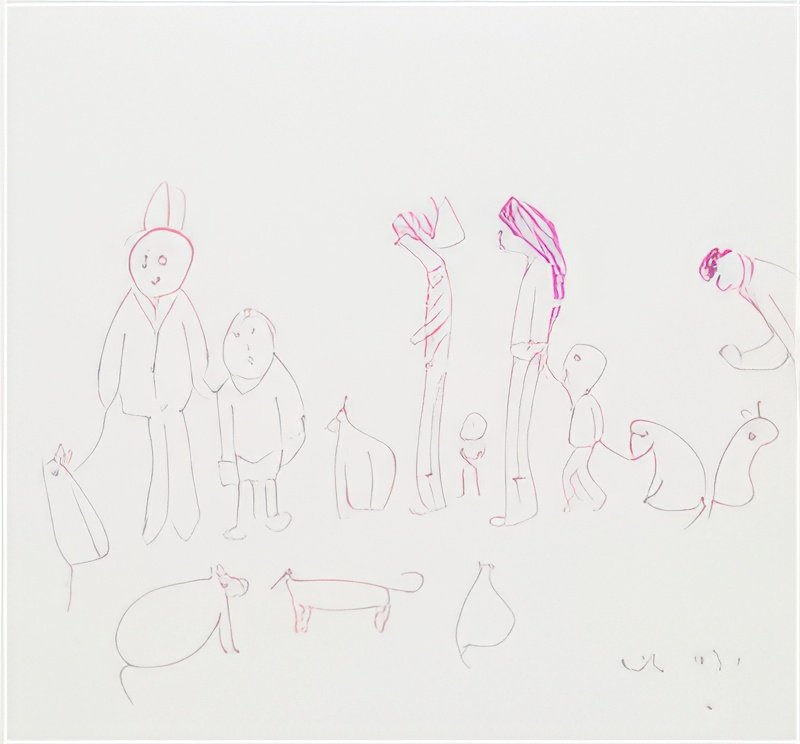 L S Lowry People And Animals 2 A4 Art Photo Print 1