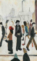 L S Lowry People In A Street 1 A4 Art Photo Print