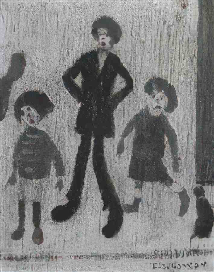 L S Lowry People 1 A4 Art Photo Print