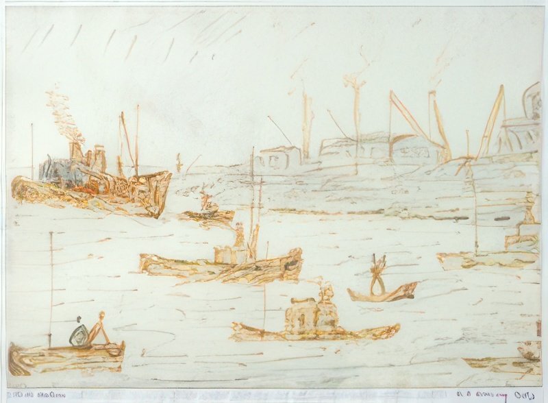 L S Lowry Poole Harbour 1 A4 Art Photo Print 1