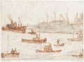 L S Lowry Poole Harbour 2 A4 Art Photo Print 1