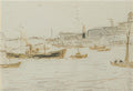 L S Lowry Poole Harbour(3) A4 Photo Print 1
