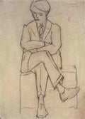 L S Lowry Portrait Of A Man 4 A4 Art Photo Print
