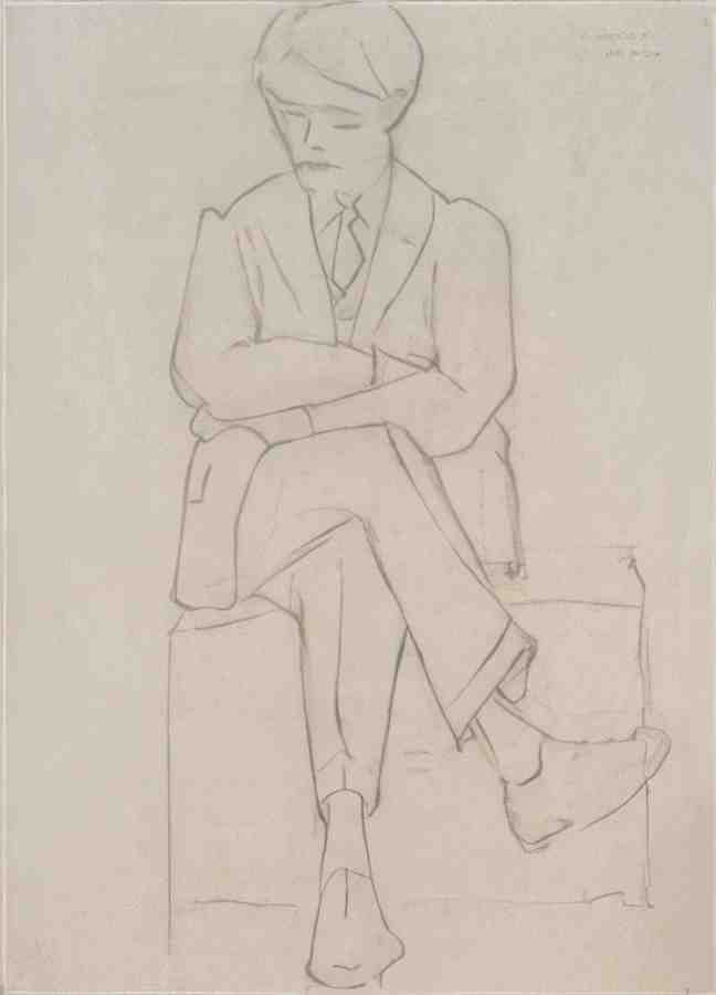 L S Lowry Portrait Of A Man(5) A4 Photo Print