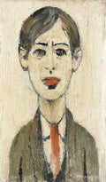 L S Lowry Portrait Of A Young Man(1) A4 Photo Print 1