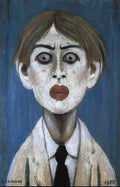 L S Lowry Portrait Of A Young Man(2) A4 Photo Print 1