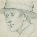 L S Lowry Portrait Of A Young Man 3 A4 Art Photo Print 1