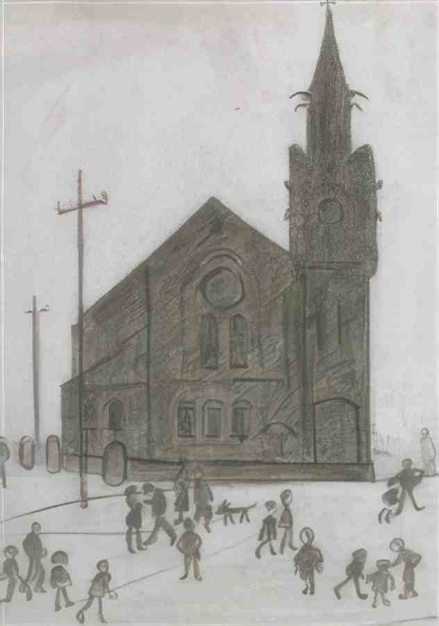 L S Lowry Pottery Buildings, Sunderland A4 Photo Print