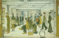 L S Lowry Private View, Manchester A4 Art Photo Print 1