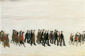 L S Lowry Procession In South Wales, Whit Monday 1 A4 Art Photo Print 1