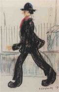 L S Lowry Putting On The Ritz(1) A4 Photo Print