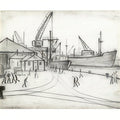 L S Lowry Queens Dock, Glasgow A4 Photo Print 1