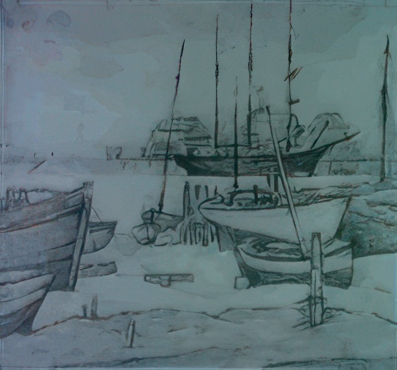 L S Lowry Rhyl Harbour 5 A4 Art Photo Print 1