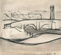 L S Lowry Ringley Bridge, Bolton A4 Photo Print 1
