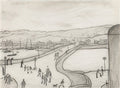 L S Lowry River Scene, Londonderry A4 Art Photo Print 1