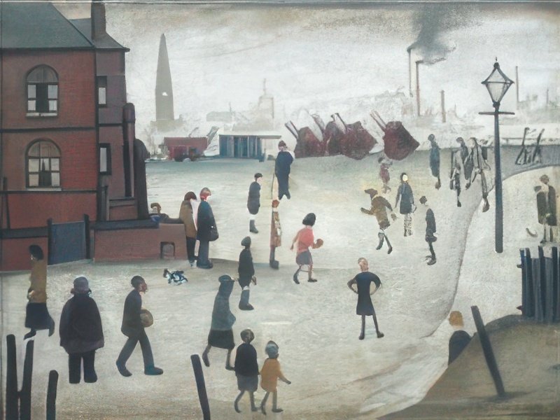 L S Lowry Rounders 1 A4 Art Photo Print 1