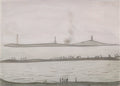 L S Lowry Seascape, Northumberland A4 Photo Print 1