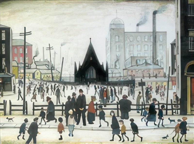 L S Lowry Seascape(6) A4 Photo Print 1