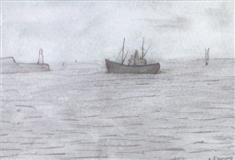 L S Lowry Ship Entering Port 1 A4 Art Photo Print 1