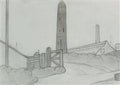 L S Lowry Shot Tower, Newcastle A4 Photo Print 1