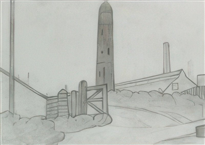 L S Lowry Shot Tower, Newcastle A4 Art Photo Print 1